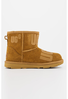 UGG Велурени боти Classic Mini - Pepit.bg