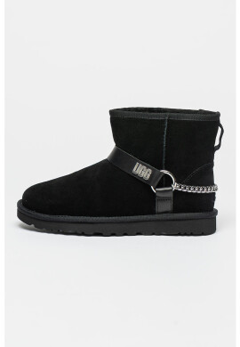 UGG Велурени боти Classic Mini Chains II - Pepit.bg