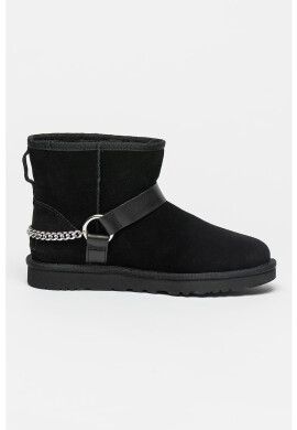 UGG Велурени боти Classic Mini Chains II - Pepit.bg