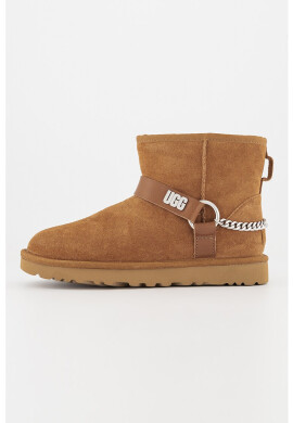 UGG Велурени боти Classic Mini Chains II - Pepit.bg