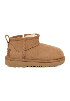 UGG Непромокаеми велурени боти Classic Ultra Mini - Карамел - Pepit.bg