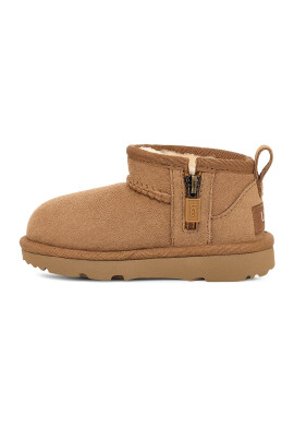 UGG Непромокаеми велурени боти Classic Ultra Mini - Карамел - Pepit.bg