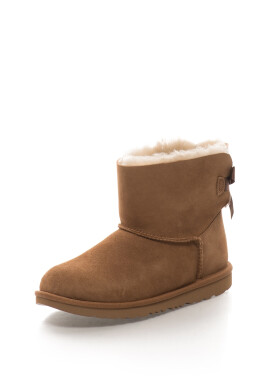 UGG Велурени боти Mini Bailey без връзки - Канелено кафяво - Pepit.bg