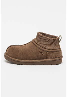 UGG Велурени боти с текстил - Pepit.bg