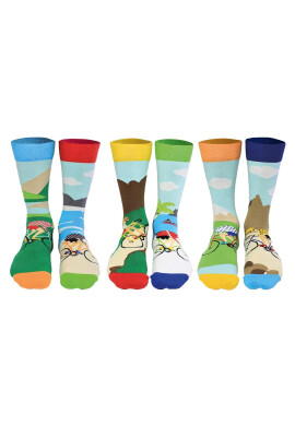 United OddSocks Дълги чорапи с шарка - 6 чифта - Pepit.bg