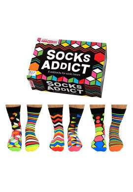 United OddSocks Дълги чорапи с шарка - 6 чифта - Pepit.bg