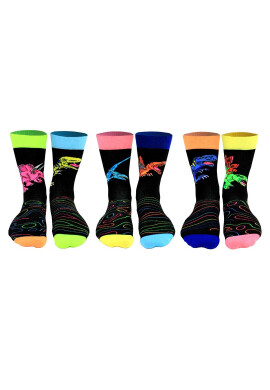 United OddSocks Дълги чорапи с шарка - 6 чифта - Pepit.bg