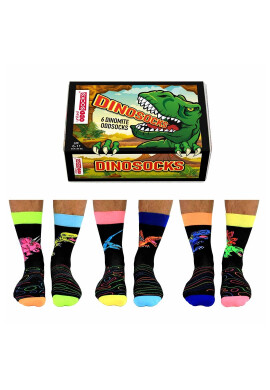 United OddSocks Дълги чорапи с шарка - 6 чифта - Pepit.bg