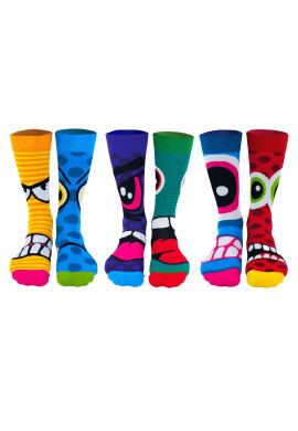 United OddSocks Дълги чорапи с шарка - 6 чифта - Pepit.bg