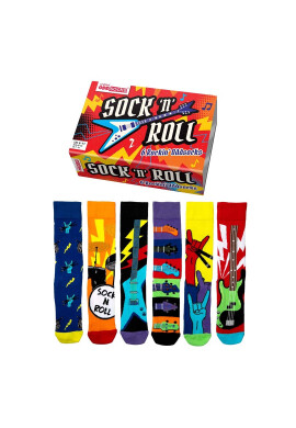 United OddSocks Дълги чорапи с шарка - 6 чифта - Pepit.bg