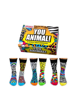 United OddSocks Дълги чорапи с шарка - 6 чифта - Pepit.bg