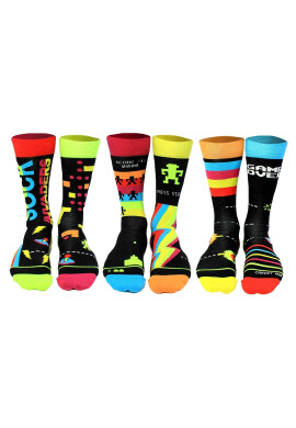 United OddSocks Дълги чорапи с шарка - 6 чифта - Pepit.bg