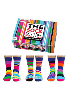 United OddSocks Дълги чорапи с шарка - 6 чифта - Pepit.bg