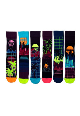 United OddSocks Дълги чорапи с шарка - 6 чифта - Pepit.bg