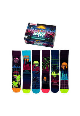 United OddSocks Дълги чорапи с шарка - 6 чифта - Pepit.bg