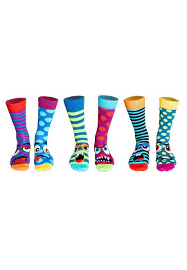 United OddSocks Дълги чорапи с шарка - 6 чифта - Pepit.bg