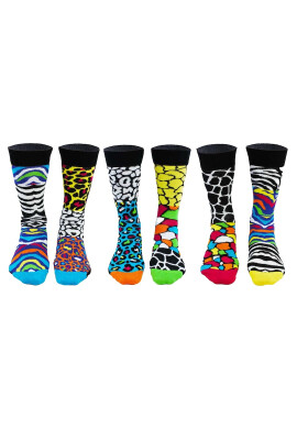 United OddSocks Дълги чорапи с шарка - 6 чифта - Pepit.bg