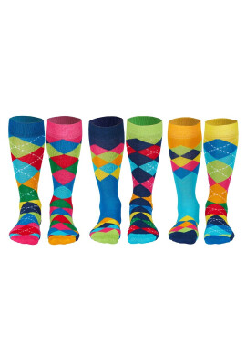 United OddSocks Дълги чорапи с шарка - 6 чифта - Pepit.bg
