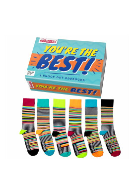 United OddSocks Дълги чорапи с шарка - 6 чифта - Pepit.bg