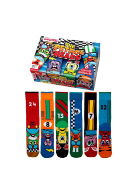 United OddSocks Дълги чорапи с шарка - 6 чифта - Pepit.bg