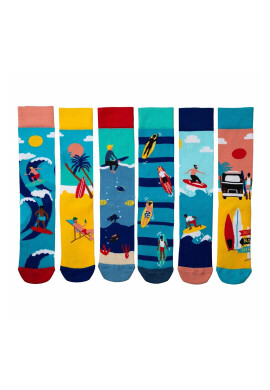 United OddSocks Дълги чорапи с шарка - 6 чифта - Pepit.bg