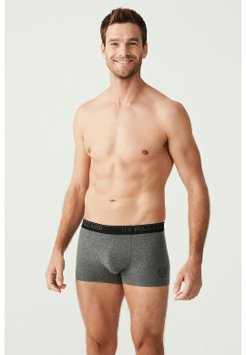 US Polo Assn Боксерки - 3 чифта - Черен/Сив меланж - Pepit.bg