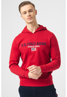 US Polo Assn Худи с бродирано лого - Pepit.bg