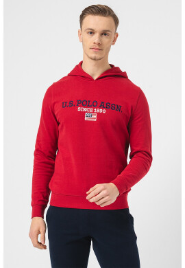 US Polo Assn Худи с бродирано лого - Pepit.bg