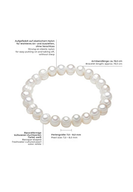 Valero Pearls Еластична гривна Pearls - Pepit.bg