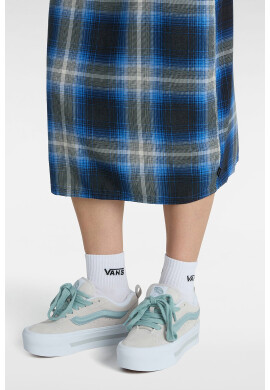Vans Велурени спортни обувки Knu Stack - Светло сив/Прашно синьо/Бял - Pepit.bg