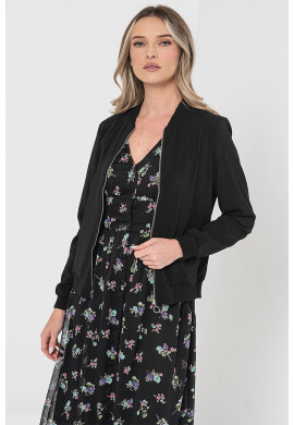 Vero Moda Бомбър яке с цип - Черен - Pepit.bg