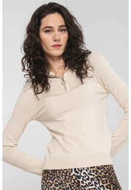 Vero Moda Пуловер с къс цип - Pepit.bg