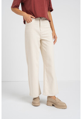 Vero Moda Широки дънки Kathy - Мръснобял - Pepit.bg