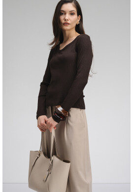 Vero Moda Слим блуза с модал - Pepit.bg
