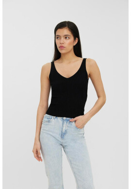 Vero Moda Топ с шпиц и рипс - Pepit.bg