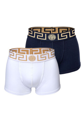 Versace Боксерки Topeka - 2 чифта - Бял/Син - Pepit.bg