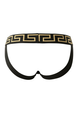 Versace Джокстрап с лого - Златист/Черен - Pepit.bg