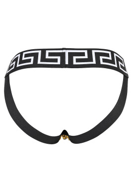 Versace Джокстрап с лого - Златист/Черен - Pepit.bg