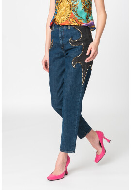 Versace Jeans Couture Дънки с нитове - Pepit.bg