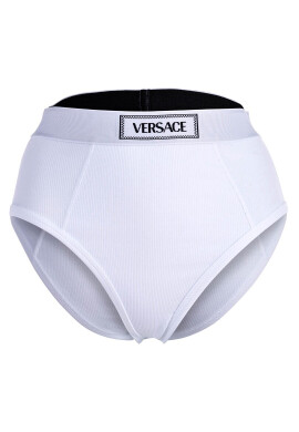Versace Рипсени бикини с лого - Бял - Pepit.bg