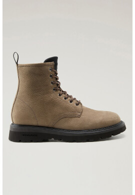 Woolrich Кожени боти с връзки - Pepit.bg