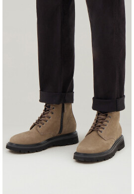 Woolrich Кожени боти с връзки - Pepit.bg