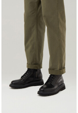 Woolrich Кожени боти с връзки - Pepit.bg