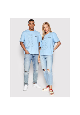 2005 Тишърт Unisex Horned Син Relaxed Fit - Pepit.bg
