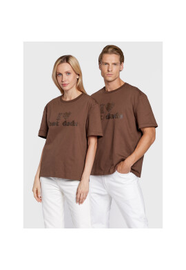 2005 Тишърт Unisex Hot Dads Кафяв Regular Fit - Pepit.bg