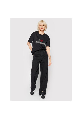 2005 Тишърт Unisex Hot Moms Черен Relaxed Fit - Pepit.bg