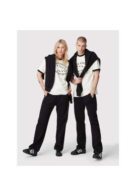 2005 Тишърт Unisex X Leeves „Satisfied” Бял Regular Fit - Pepit.bg