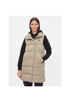 4F Елек AW23TVESF076 Бежов Regular Fit - Pepit.bg