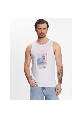 4F Мъжки топ SS23TTSHM354 Бял Regular Fit - Pepit.bg
