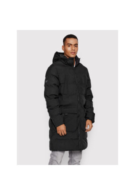 4F Пухено яке H4Z21-KUMP008 Черен Regular Fit - Pepit.bg